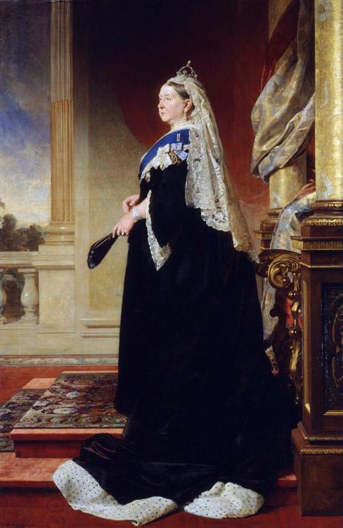 Heinrich von Angeli Queen Victoria (Empress of India) (mk25) oil painting picture